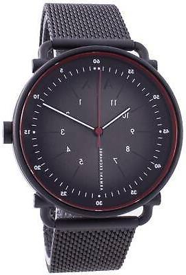 rocco black dial quartz ax2902 men s