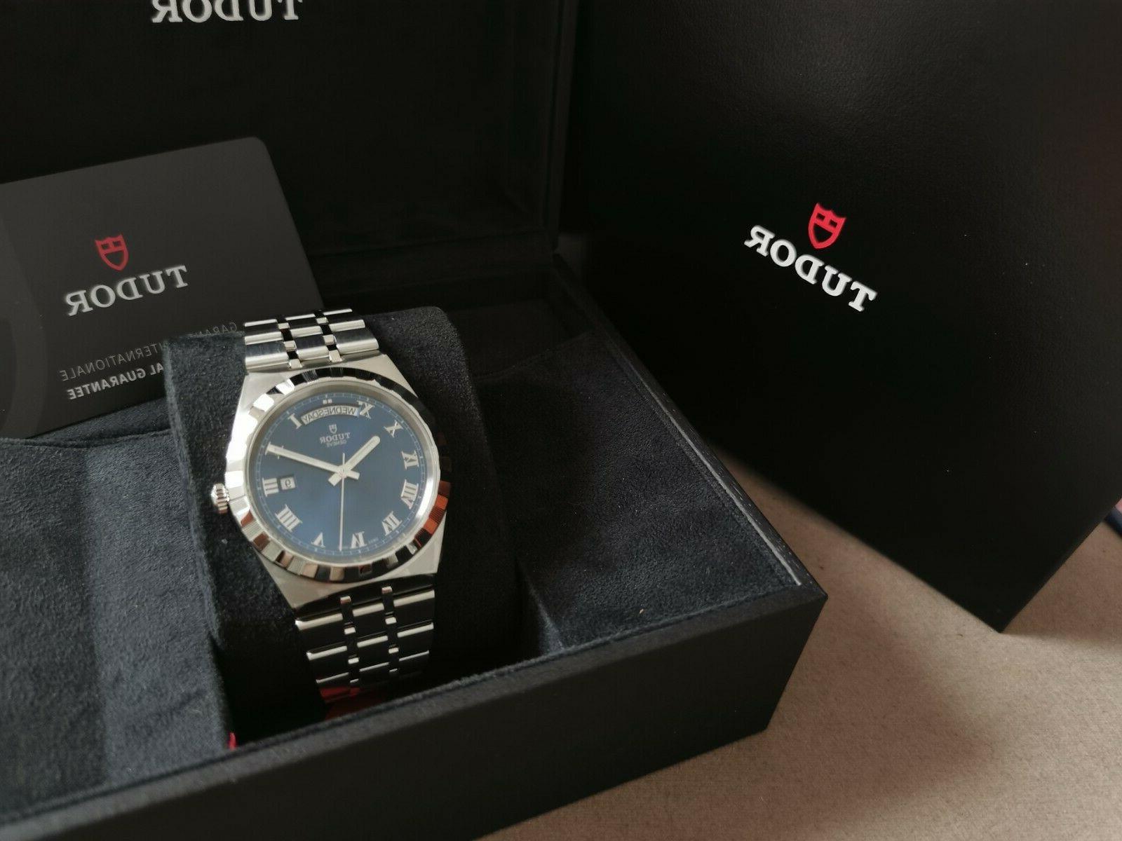 royal day date 41 mm automatic blu