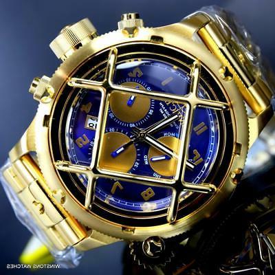 russian diver nautilus gabbia placcato oro acciaio