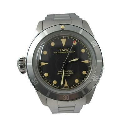 sea diver vintage acciaio automatico nero ambra