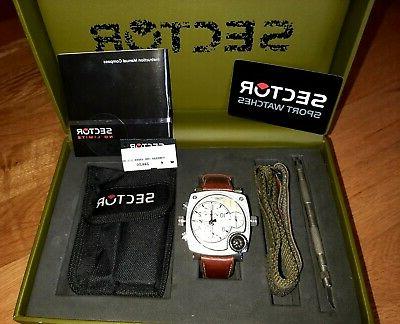 sector compass dual time chrono cronografo acciaio