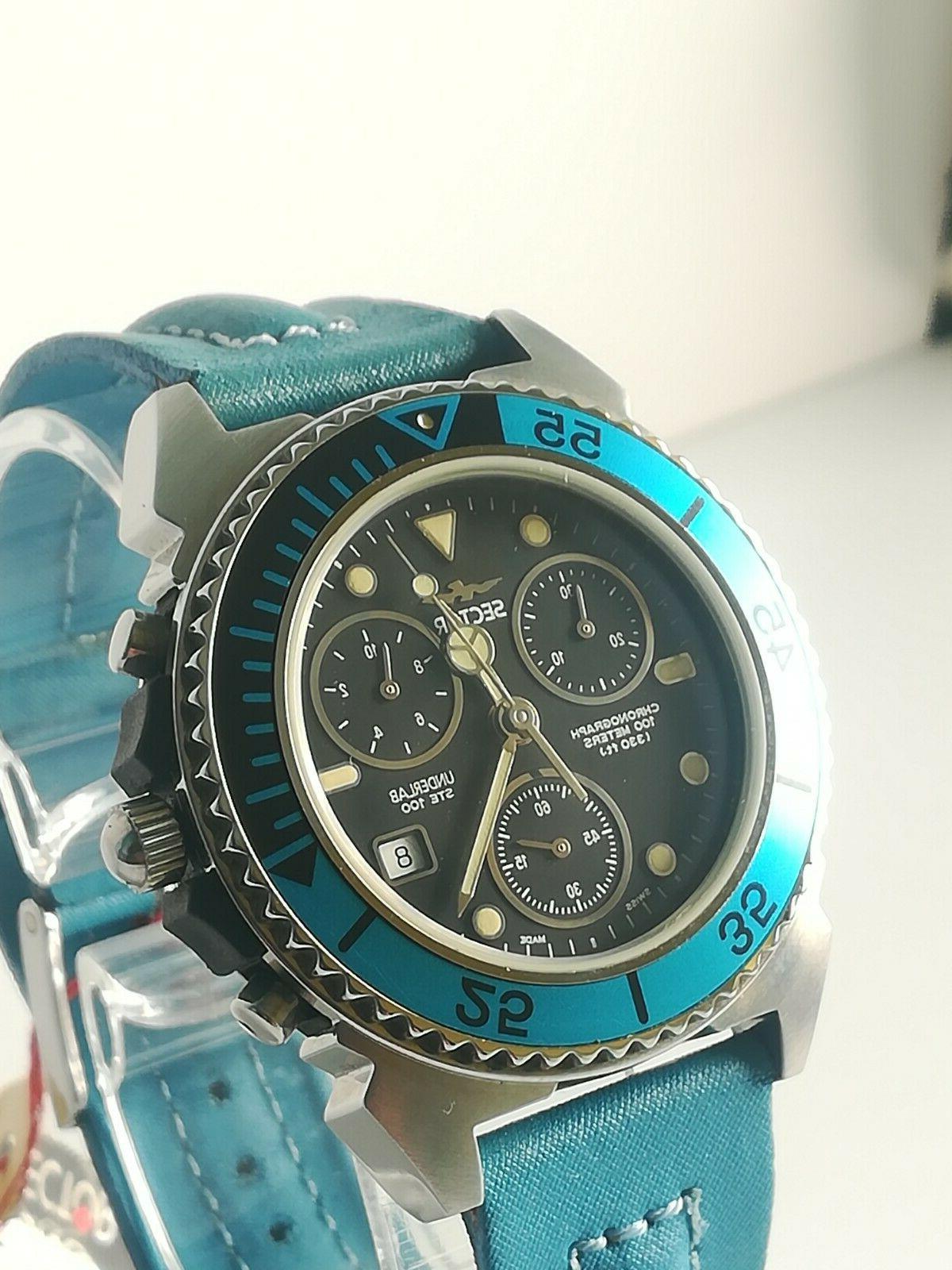 sector underlab ste 100 chrono in acciaio