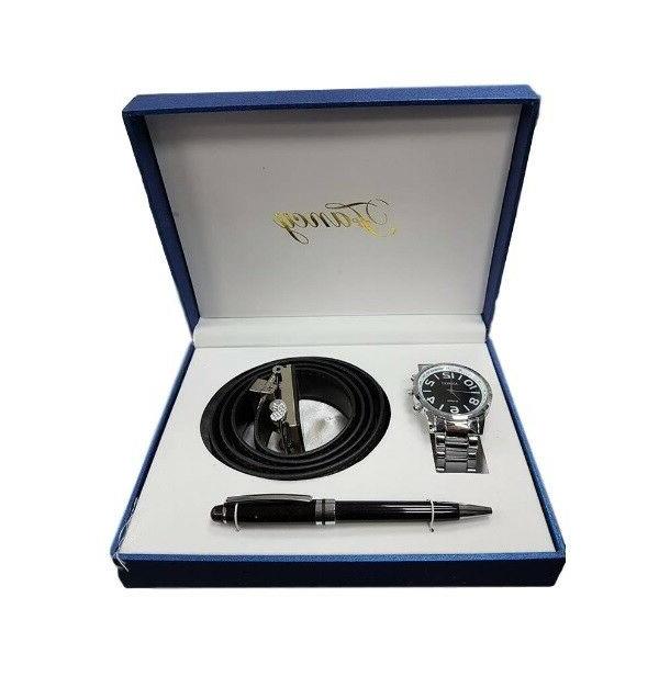 set regalo per uomo orologio cintura penna