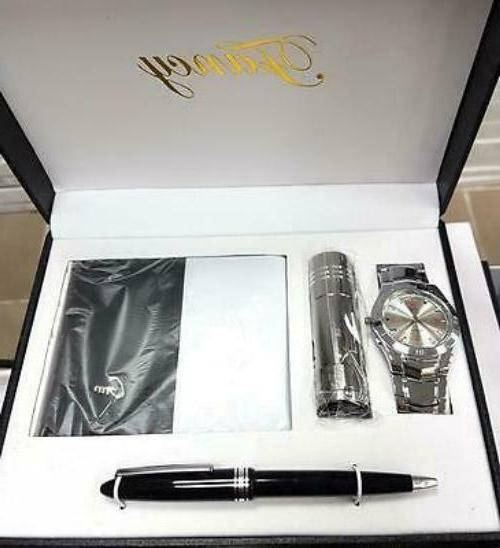 set regalo per uomo orologio torcia portafoglio