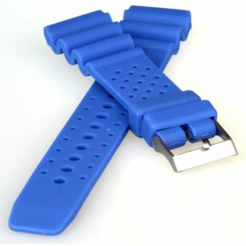silicone cinturino orologio modello sea blu reale