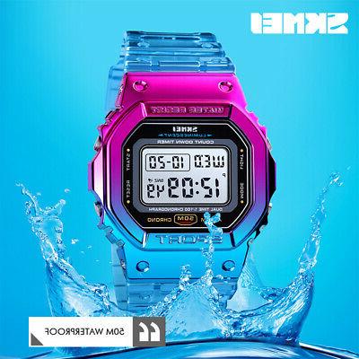 skmei moda cool ragazze orologi orologio placcato