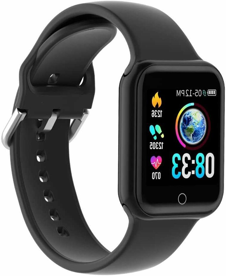 smartwatch orologio fitness uomo donna nero new
