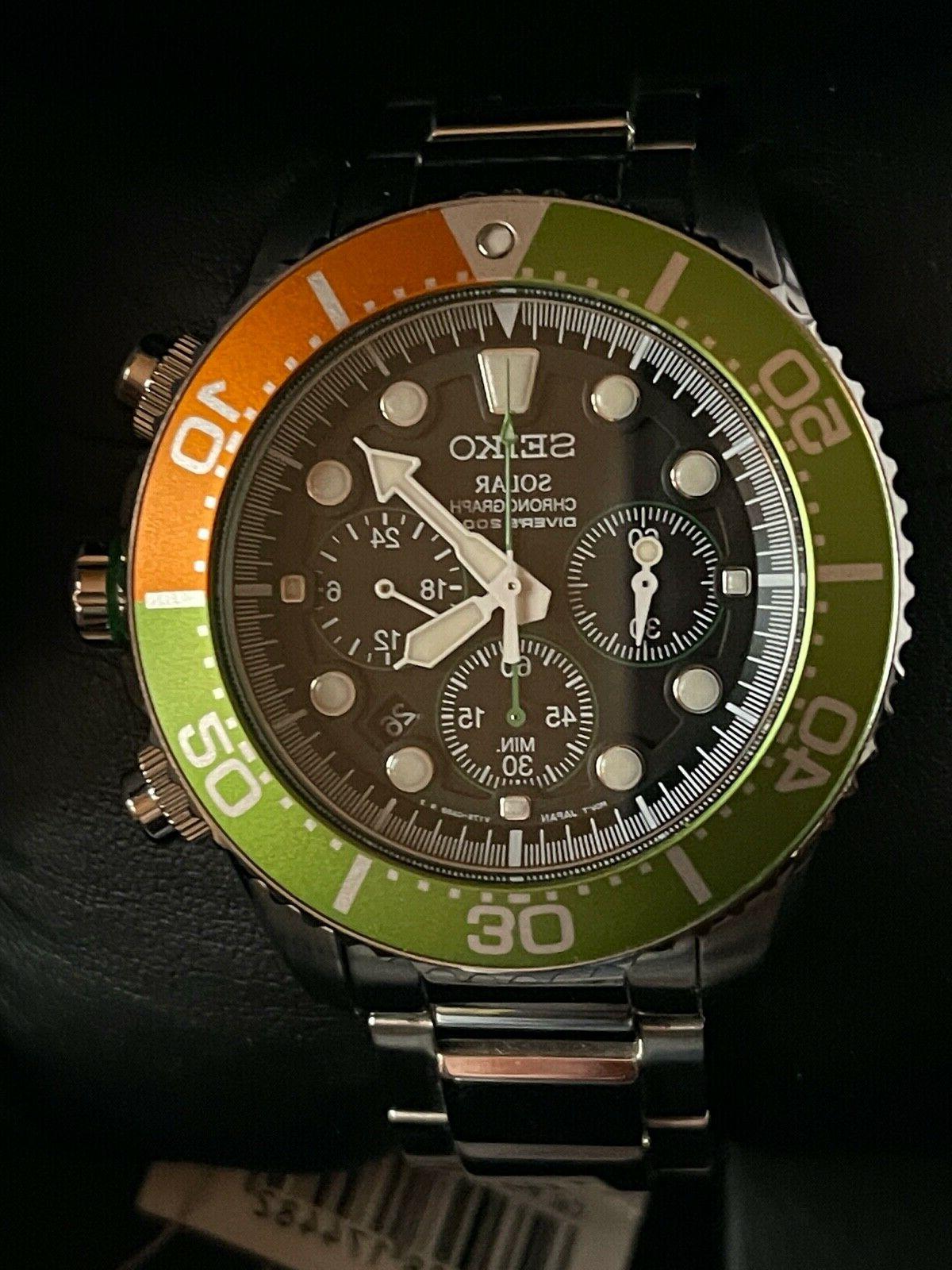 solar chronograph divers 200m ssc237p1