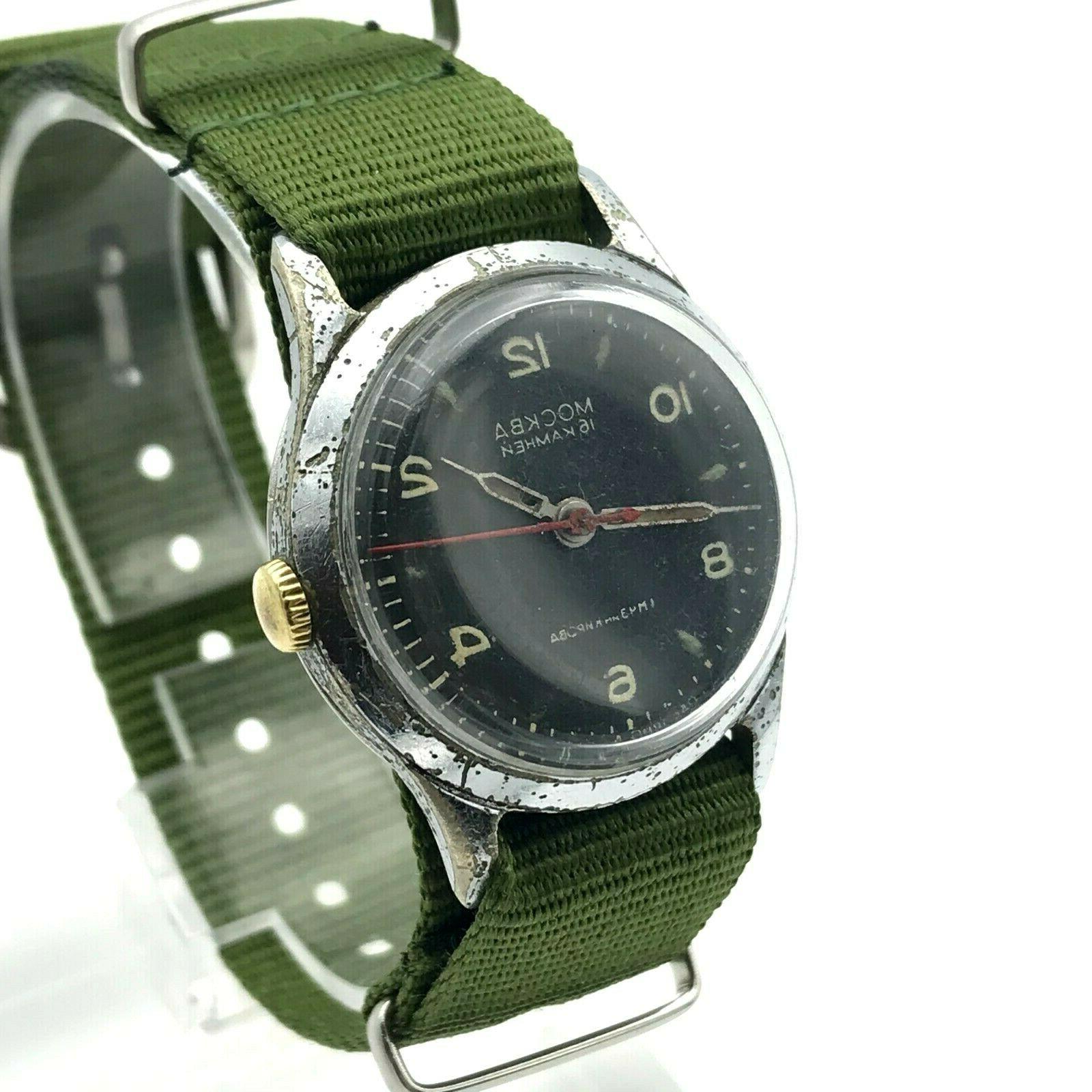 soviet uomo piccolo meccanico mchz1 orologio ww2