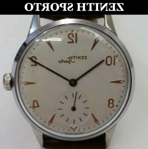 sporto orologio da polso vintage manuale acciaio