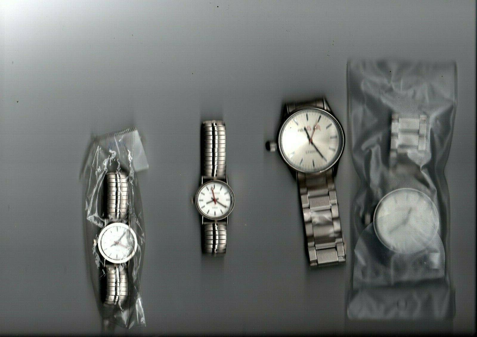 stock composto da 4 orologi bracciale acciaio