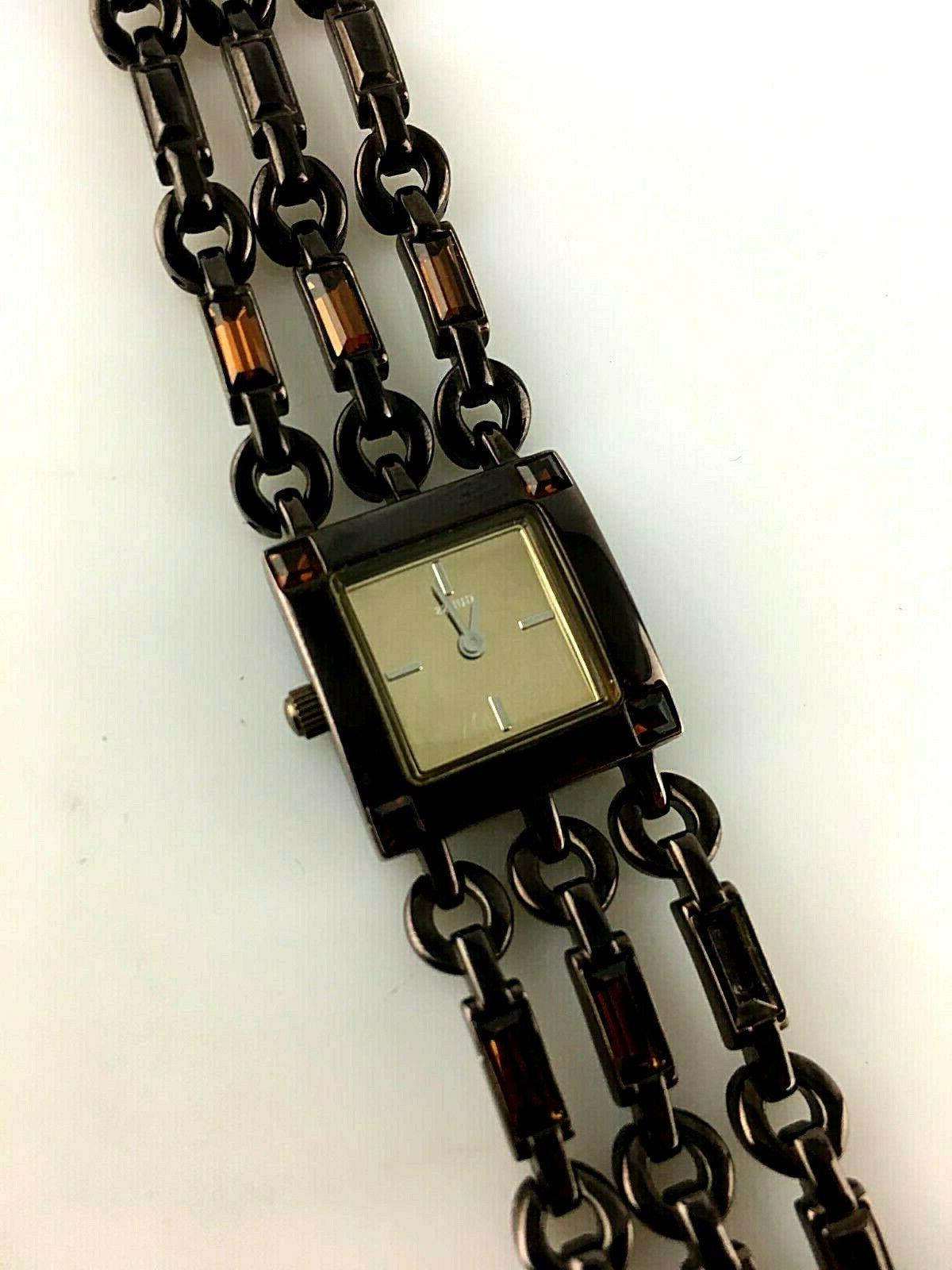 stupendo orologio quarzo donna vintage acciaio bracciale