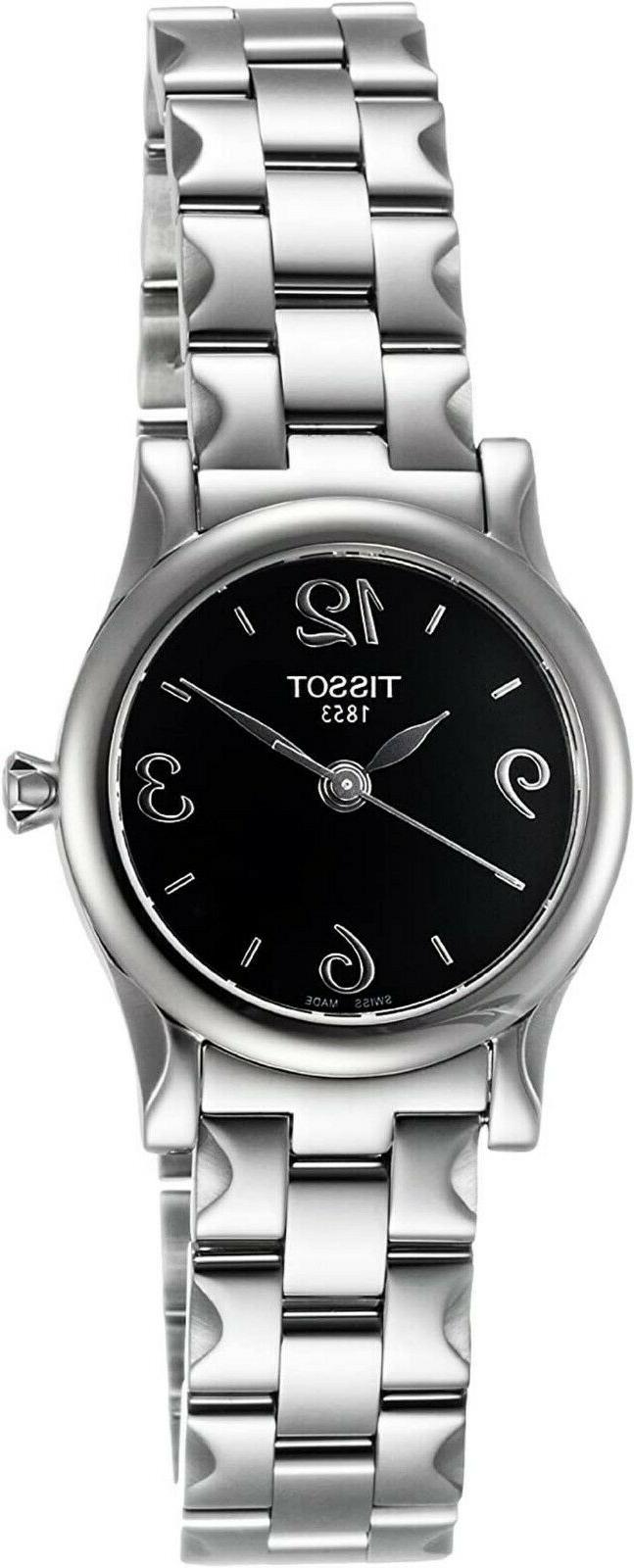 styles t t0282101105700 nero acciaio orologio donna