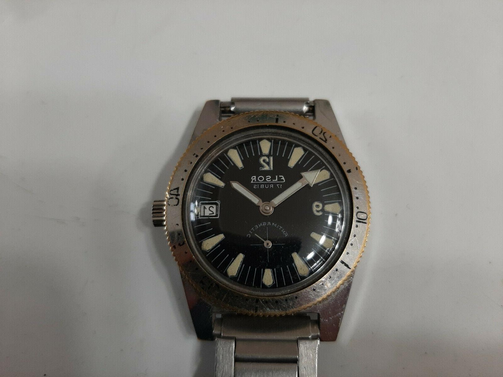 sub diver vintage orologio uomo meccanico carica