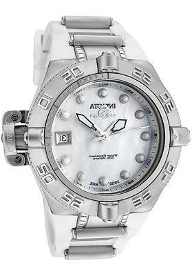 subacqueo bianco quadrante data poliuretano strap orologio