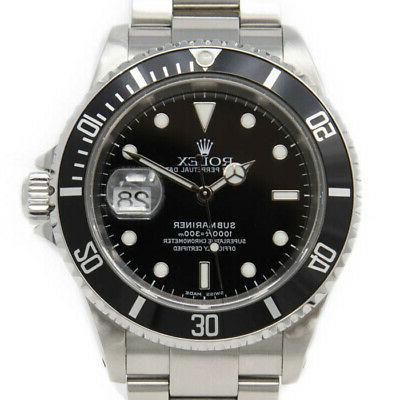 submariner 16610 uomo acciaio inox automatico nero