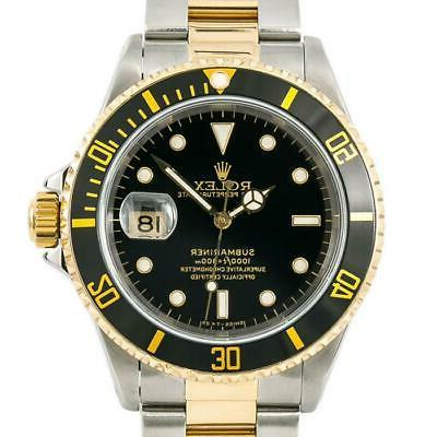 submariner 16613 uomo acciaio inox automatico nero