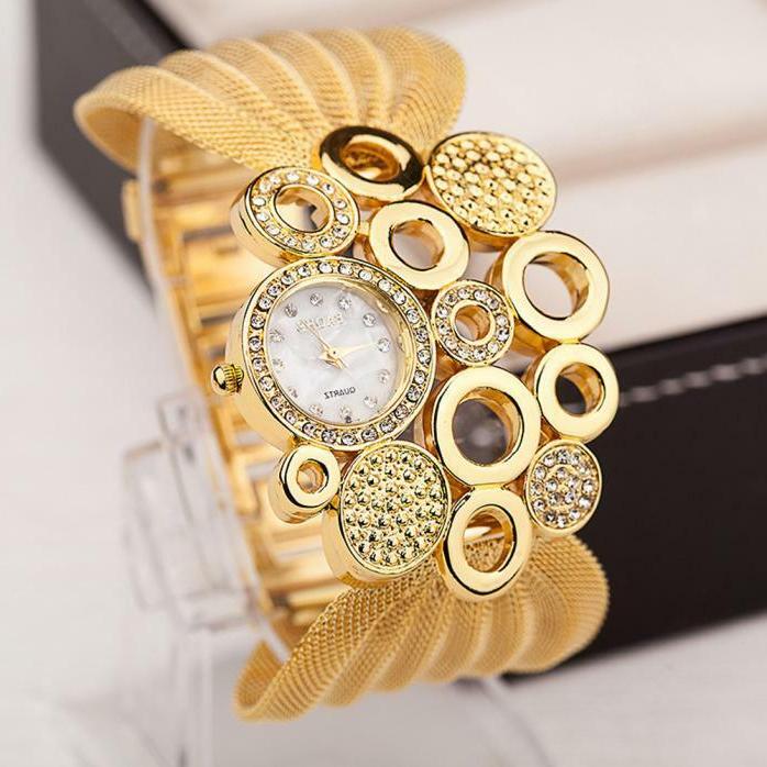 superbo orologio gioiello quarzo elegante donna bel