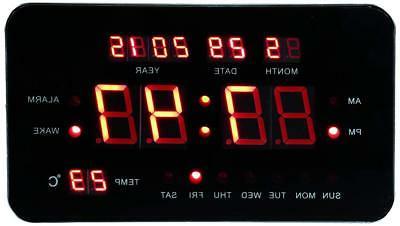 sveglia digitale elettrica orologio luce led con