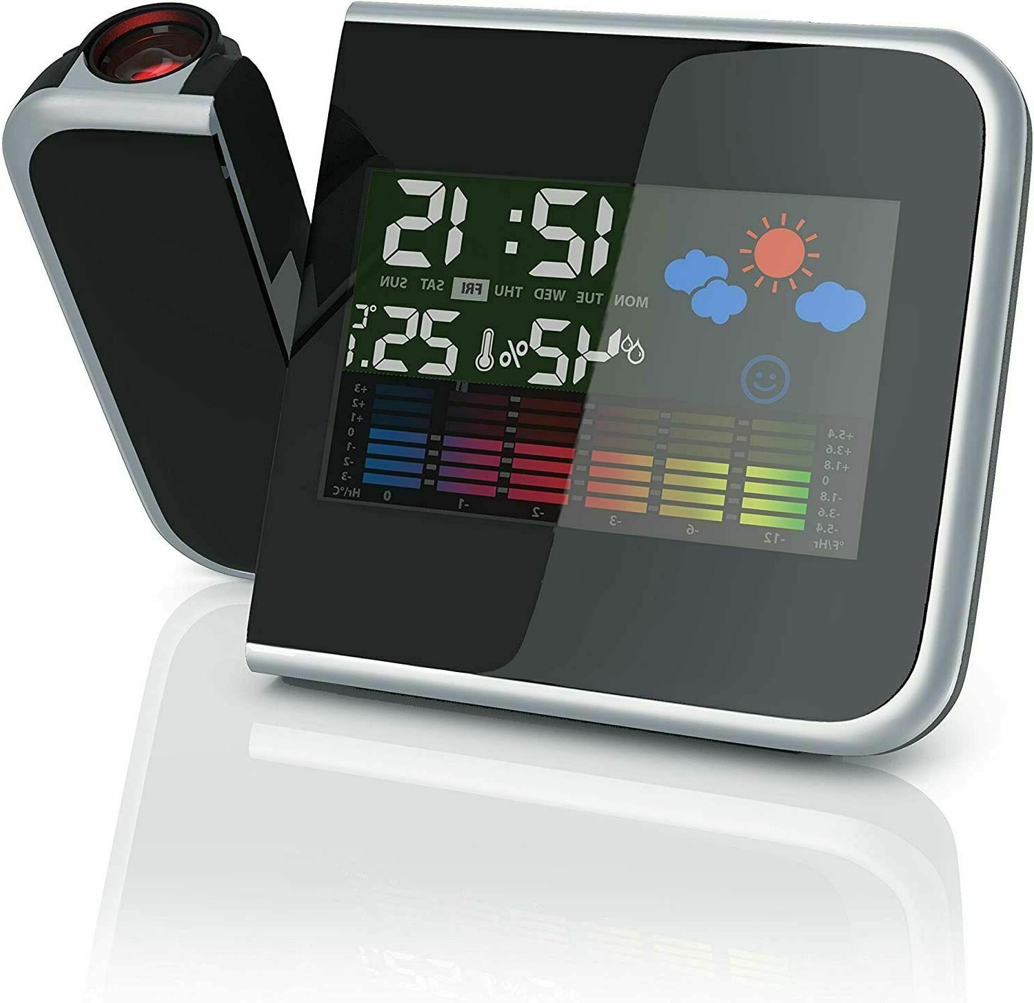 sveglia orologio proiezione digitale data ora e