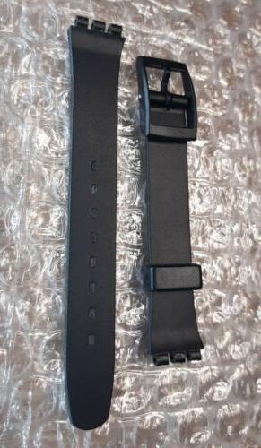 swatch cinturino nero lady 12mm gomma vintage