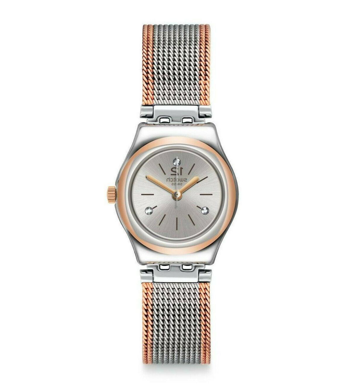 swatch irony lady full silver jacket yss327m