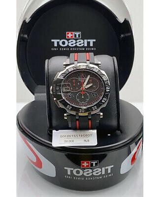 t race moto gp black dial chronograph