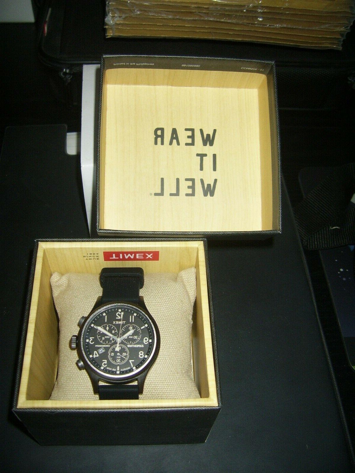 timex expedition scout tw 2r56100 au cronografo
