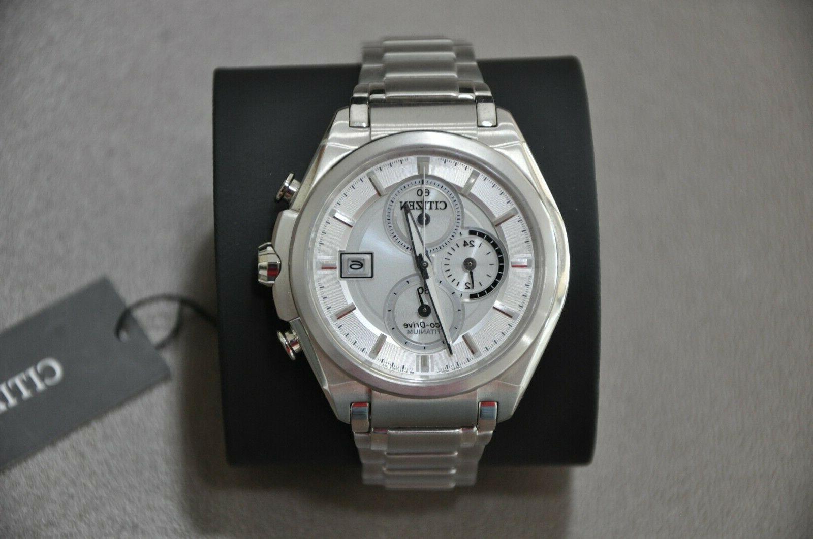 titanio eco drive nuovo subacqueo 100metri orologio