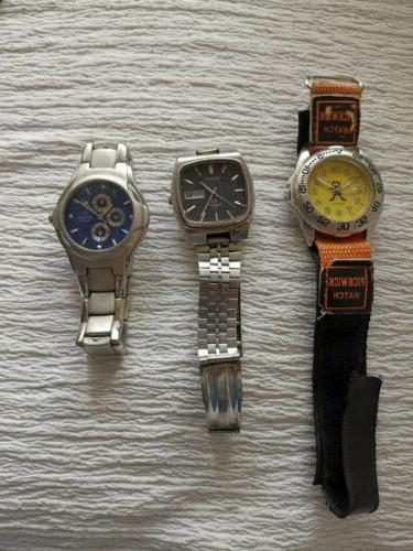 tre orologi uomo funzionanti o no non