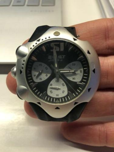 tribe ice chrono uomo nero senza cinturino