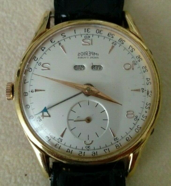 triplo calendario anni 50 calibro eta 1164