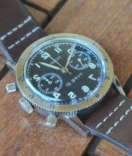 type 21 chronograph military issued rare big