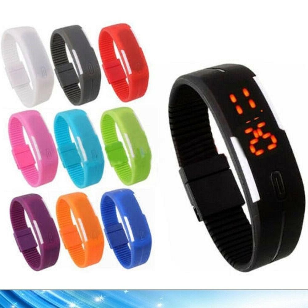 unisex sportivo silicone led digitale polso uomo