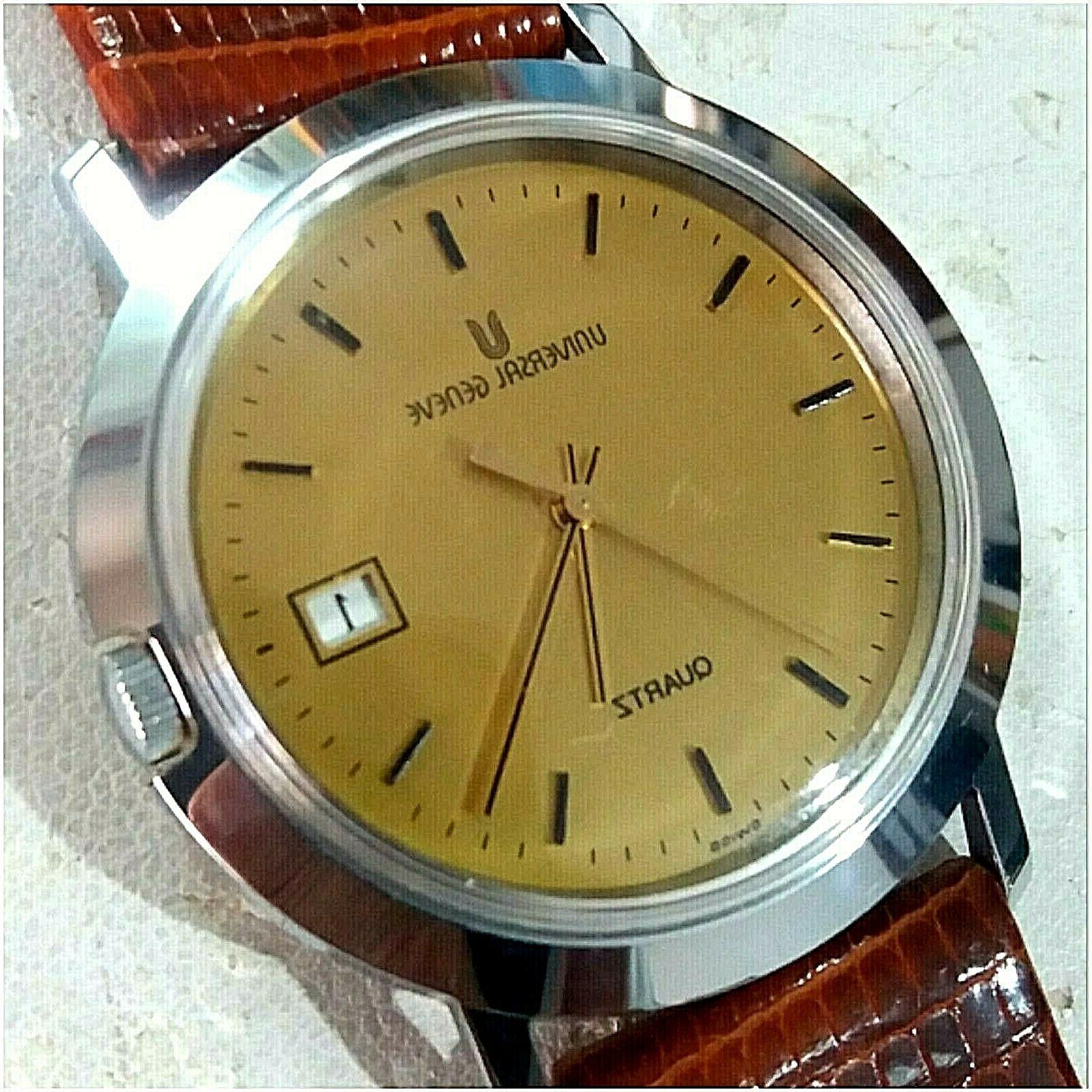 universal geneve uomo quarzo swiss made funzionante