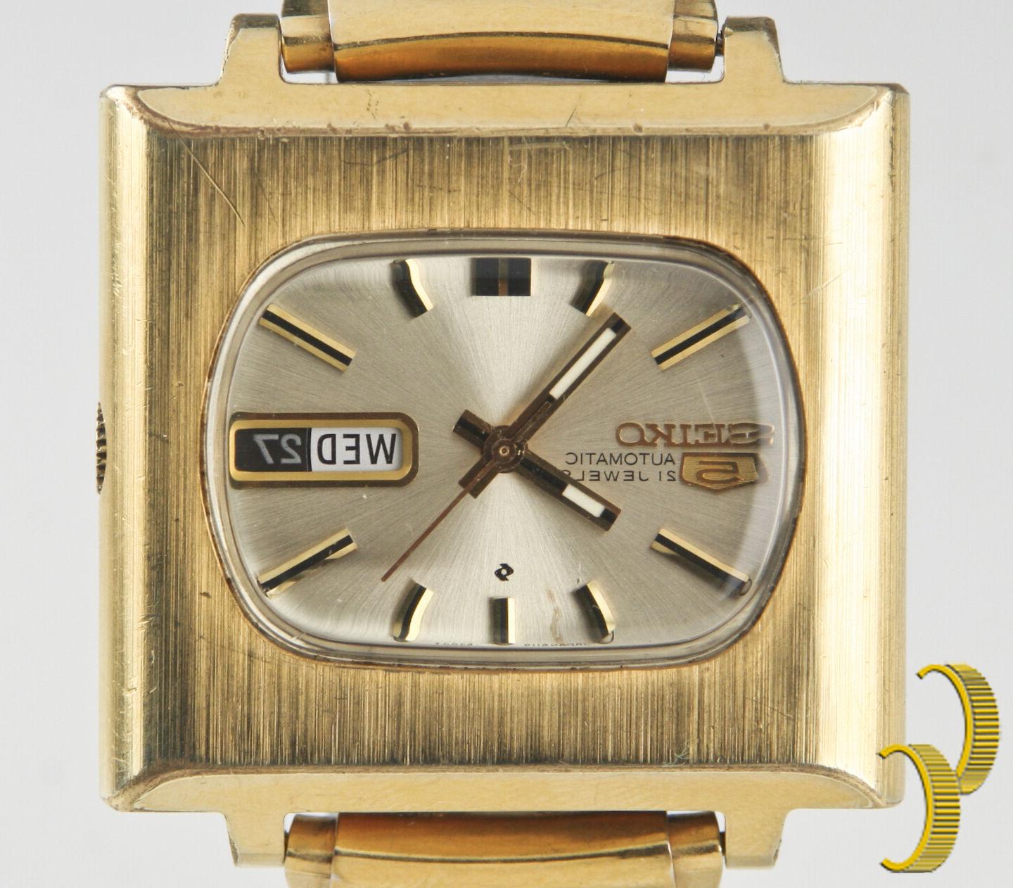 uomo automatico placcata oro tv quadrante orologio