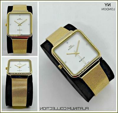 uomo classy elegante dressy quadrato oro lusso