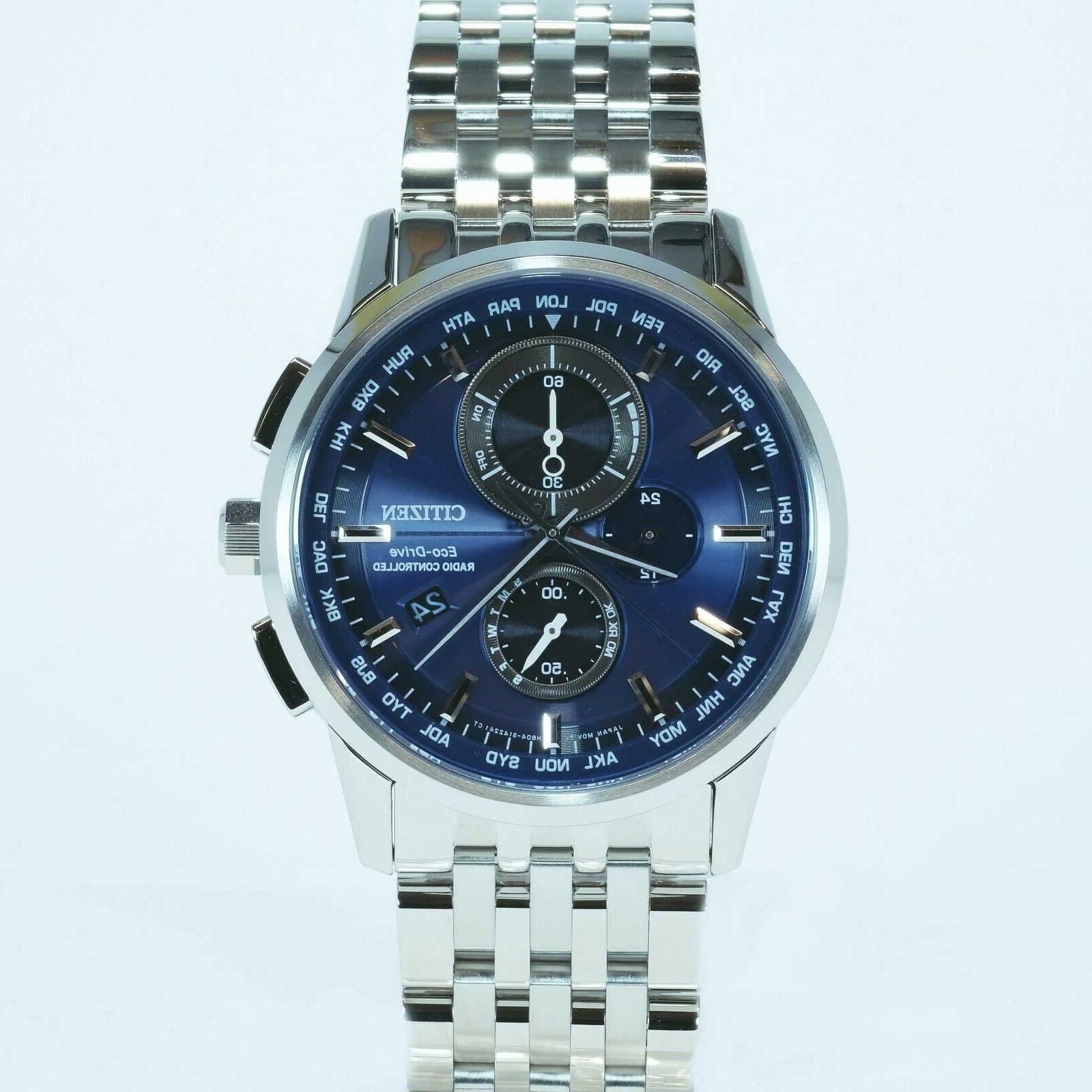 uomo crono citizen radiocontrollato eco drive acciaio