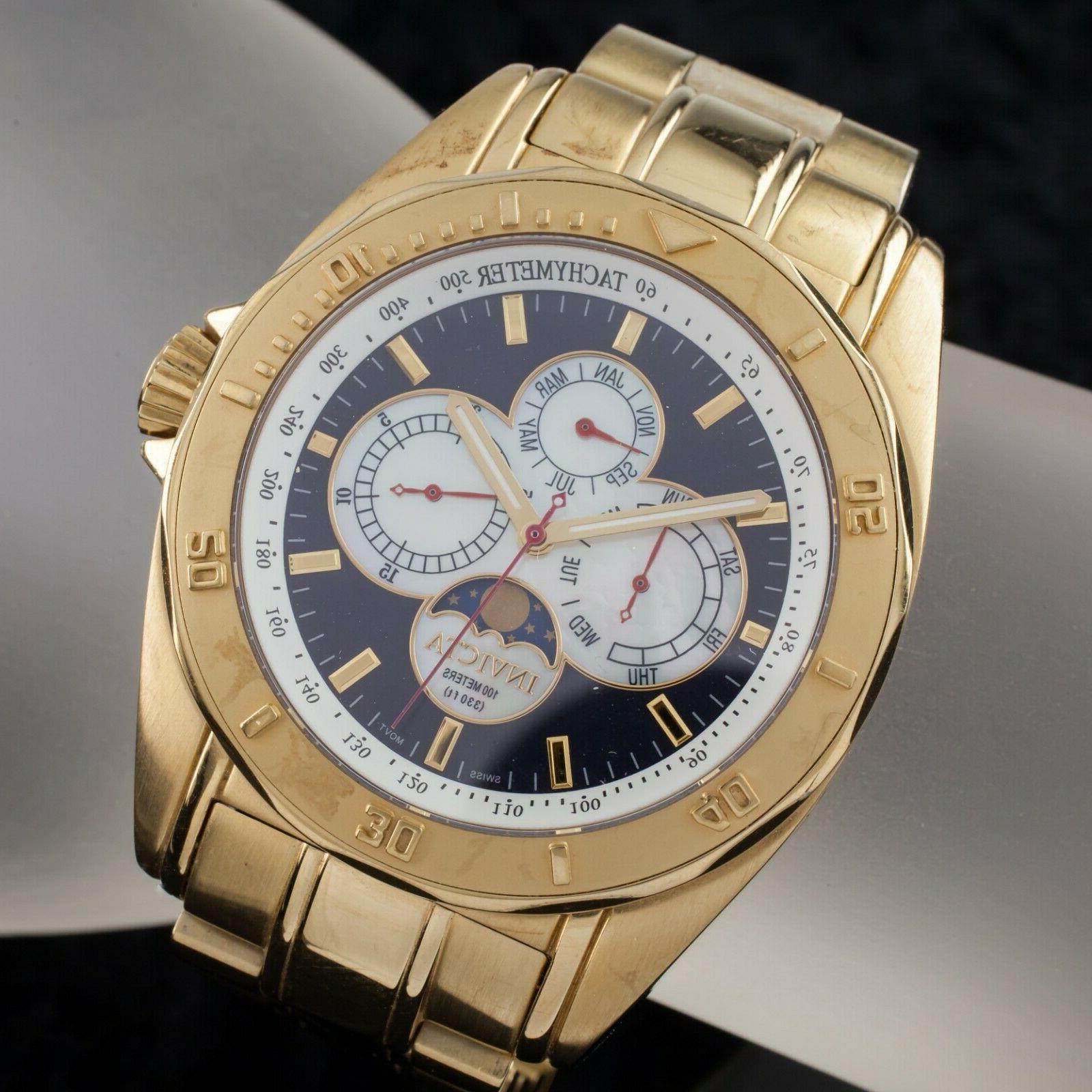 uomo luna fasi tachimetro orologio modello 4335