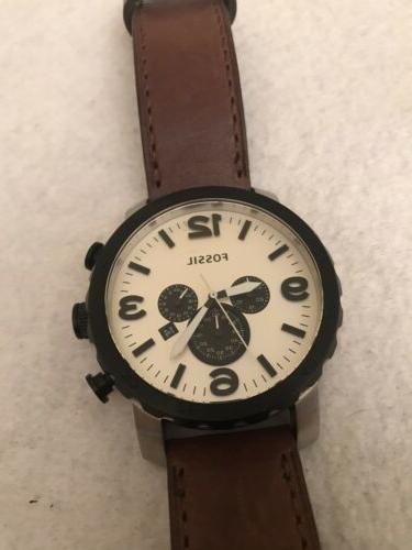 uomo orologio da polso quarzo grigio pelle