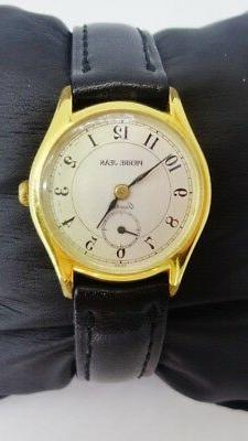 O Svizzero Pierrejean Vintage Donna Cassa Dorata Cinturino P