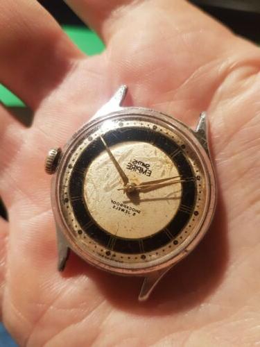 vecchio orologio two tone dial 33 55mm
