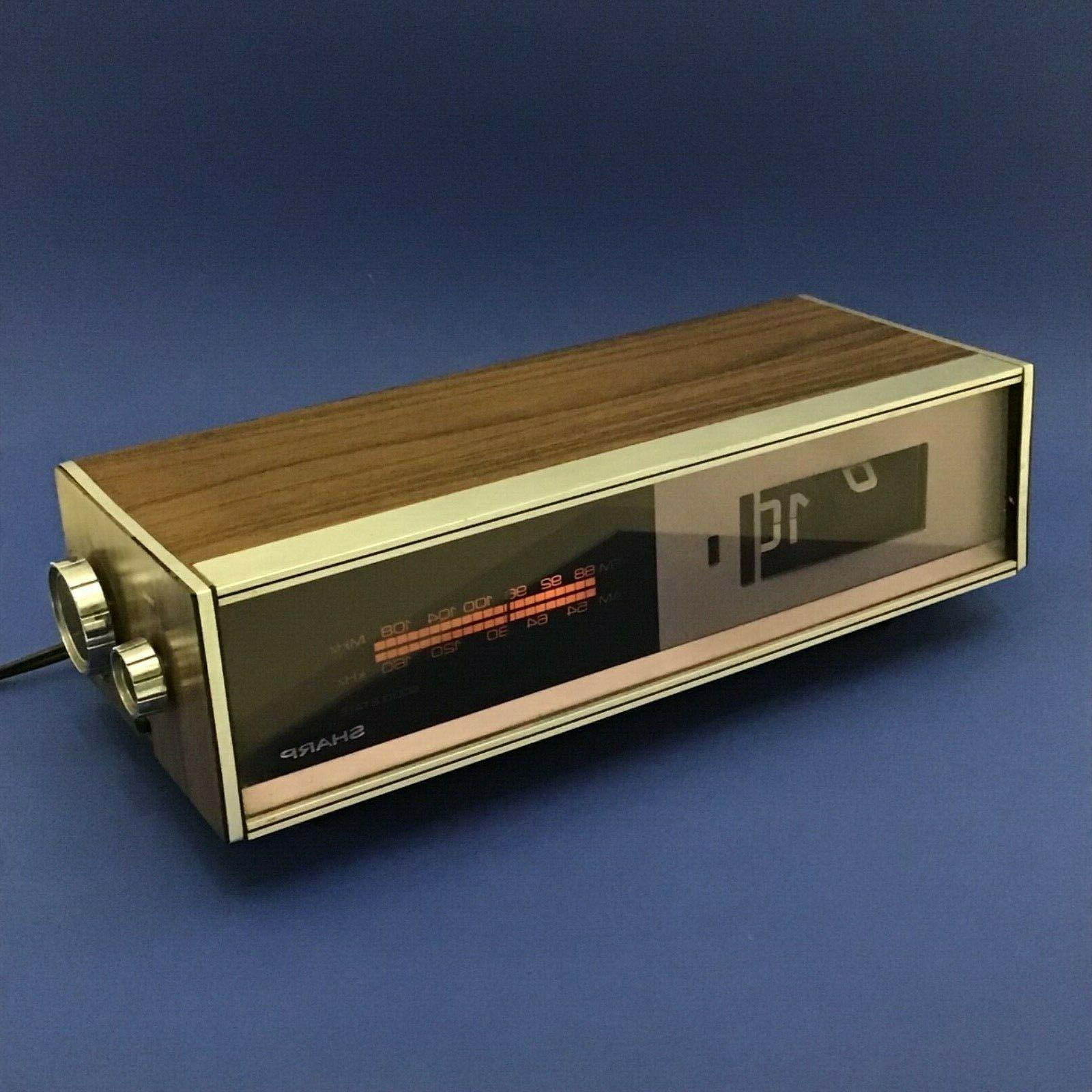 vintage 70 radio fm sveglia orologio cartellino