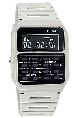 vintage edgy orologio digitale con rechner beige