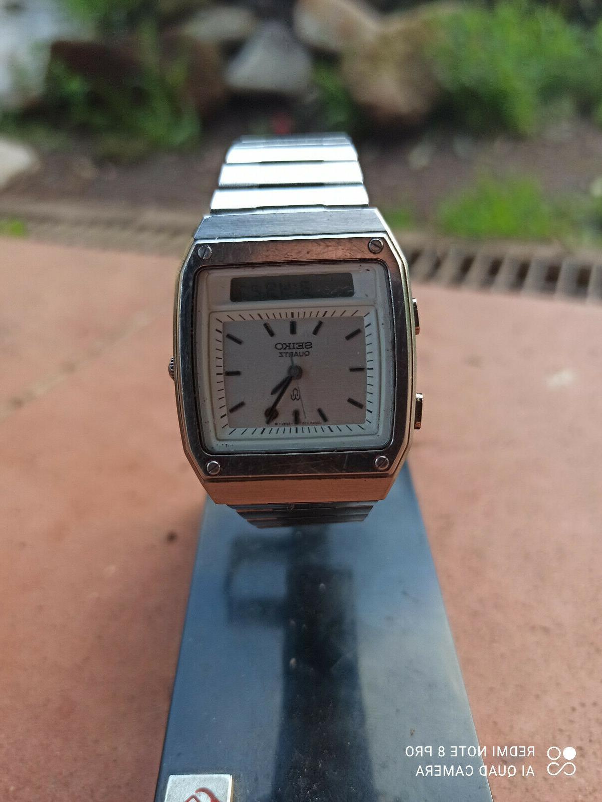 vintage h357 5030 lcd watch working 1980