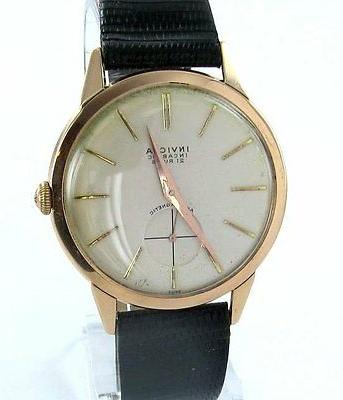 vintage incabloc orologio da uomo 18kt oro