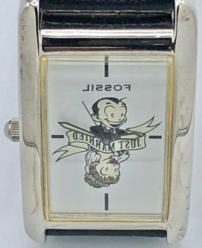 vintage just married curvex watch new old