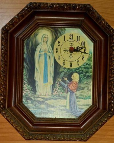 vintage orologio da parete a tematica religiosa