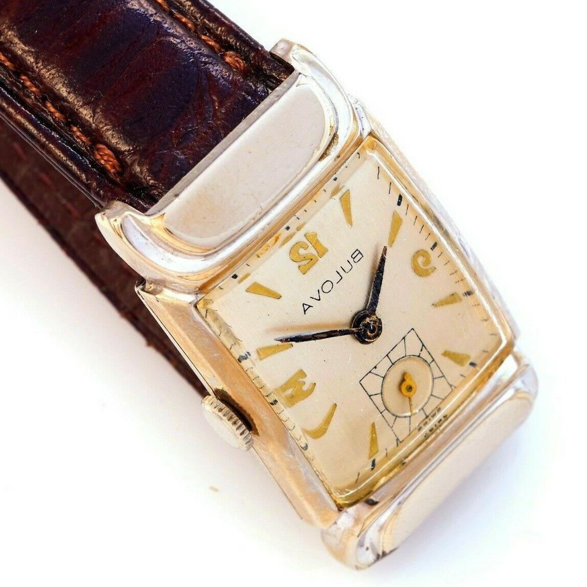 vintage rettangolare orologio 17 gioiello con cappuccio