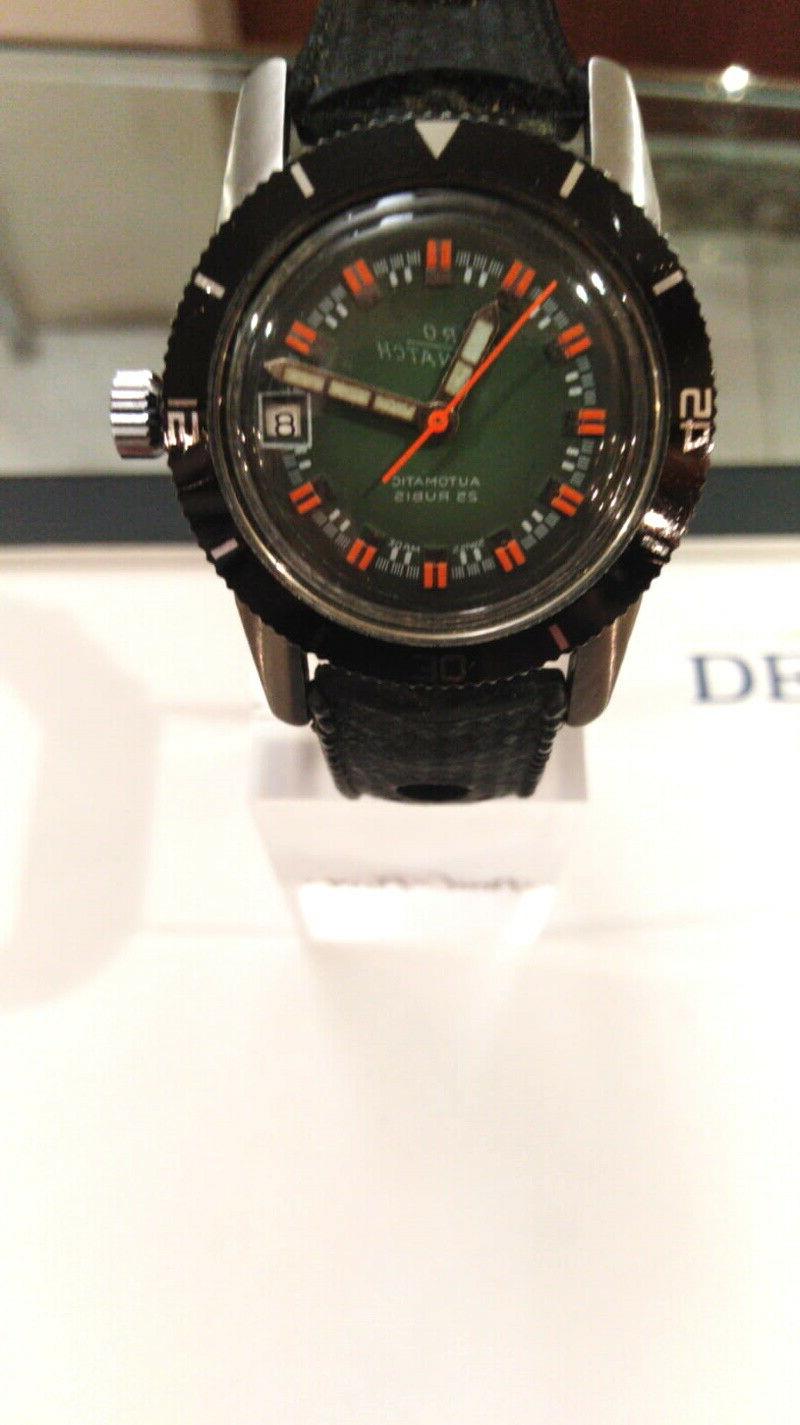 vintage watch skin diver euro watch rare